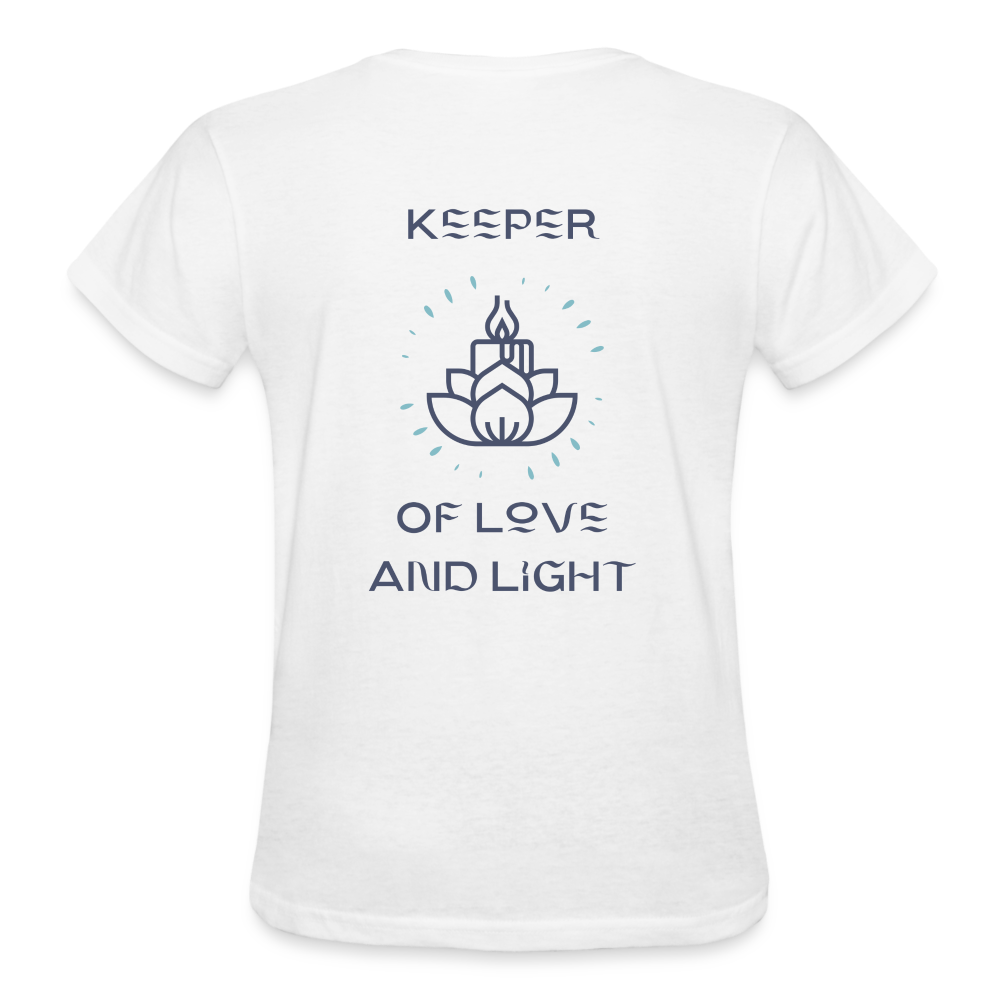 Keeper Of Light Lotus Flower Ultra Cotton T-Shirt | Womens - white