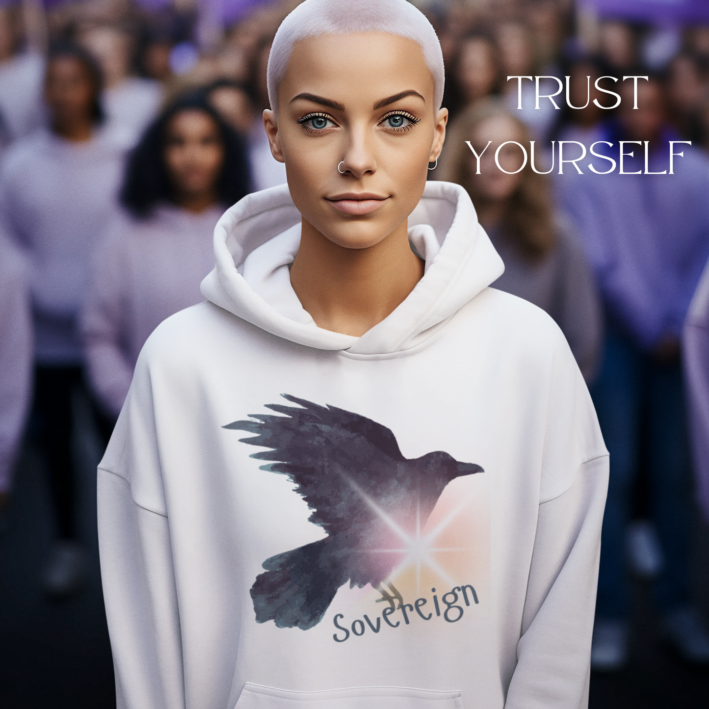 Sovereign Crow Hoodie | Womens