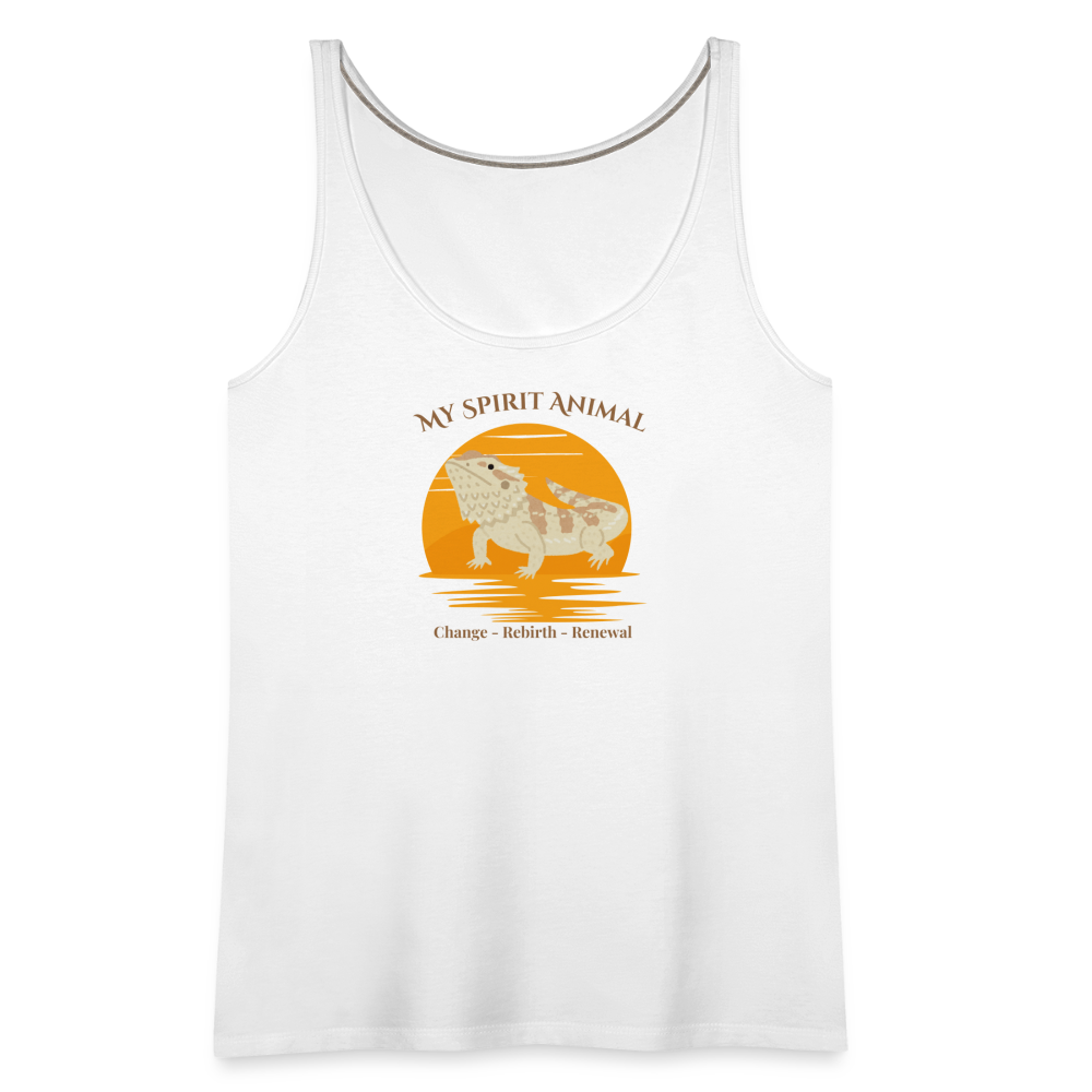 Bearded Dragon Premium Tank Top | Womens - white