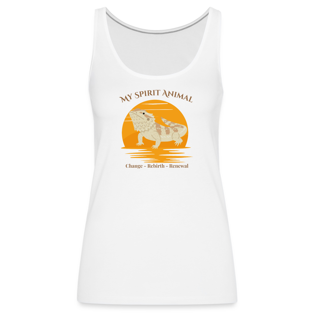 Bearded Dragon Premium Tank Top | Womens - white