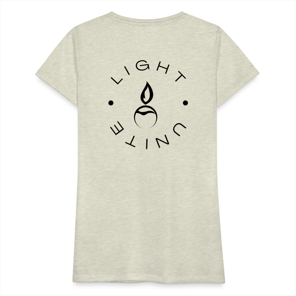 Light & Unite Premium T-Shirt | Womens - heather oatmeal