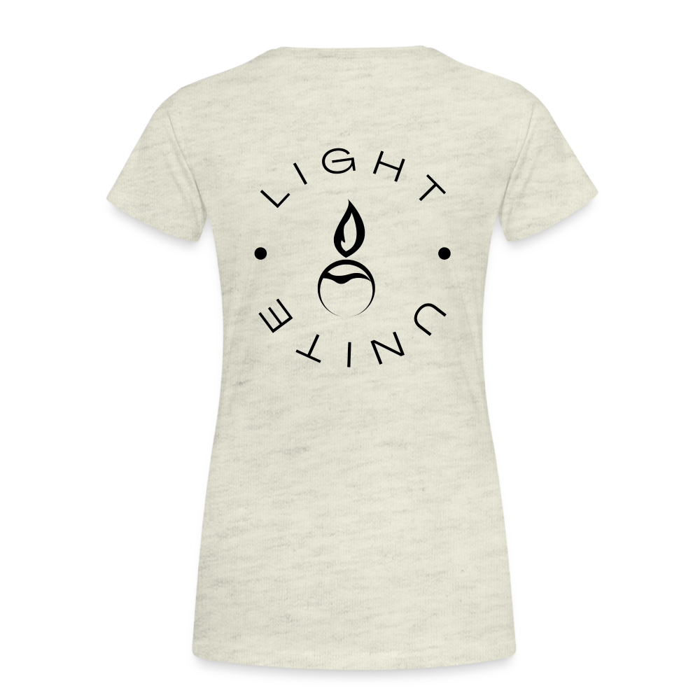 Light & Unite Premium T-Shirt | Womens - heather oatmeal