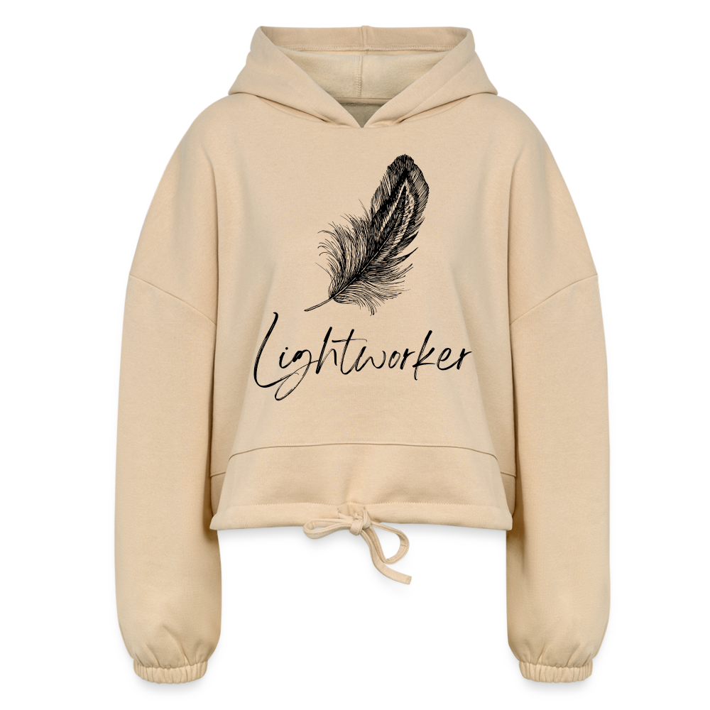 Lightworker Cropped Hoodie | Womens - nude