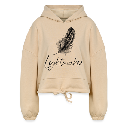 Lightworker Cropped Hoodie | Womens - nude